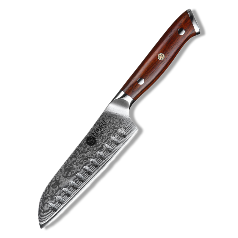Univerzální nůž santoku z damaškové oceli NAIFU 5" o celkové délce 24,5 cm