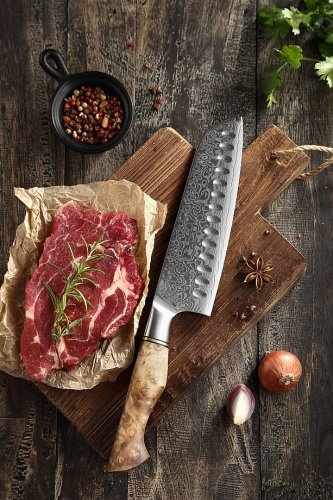 Santoku nůž MASTER 7" o celkové délce 32,3 cm