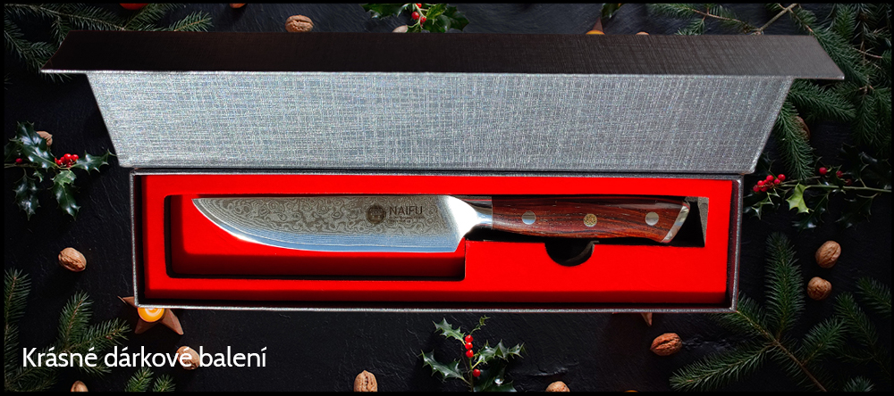 Krásné dárkové balení steakového nože NAIFU
