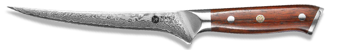 Filetovací nůž z damaškové oceli značky NAIFU