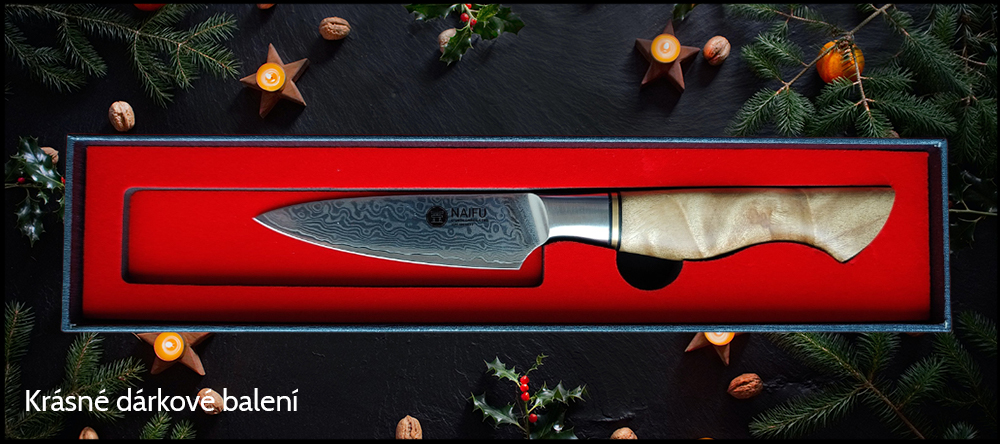 Krásné dárkové balení vykrajovacího nože NAIFU MASTER